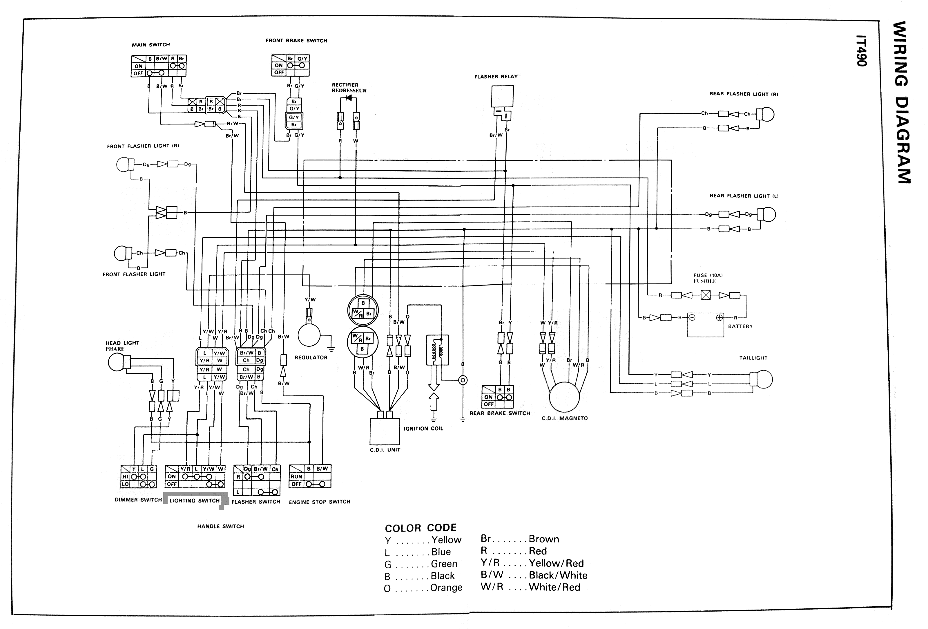 Rs 100 Yamaha Wiring Diagram
